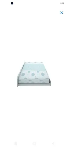 Cama Auxiliar Solteiro branca