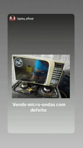 Micro-ondas com defeito