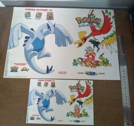 Material de divulgação POKÉMON GOLD & SILVER original