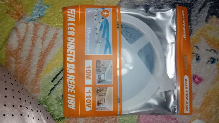 Fita de Led direto na Rede 110v - 10 metros-Branco Frio