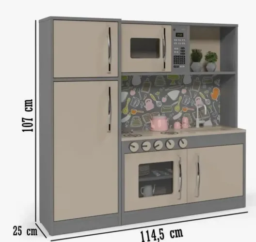 Cozinha infantil completa em mdf
