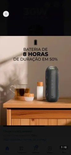 Promoção! Caixa de som com 30w Rgb e proteção contra água e poeira