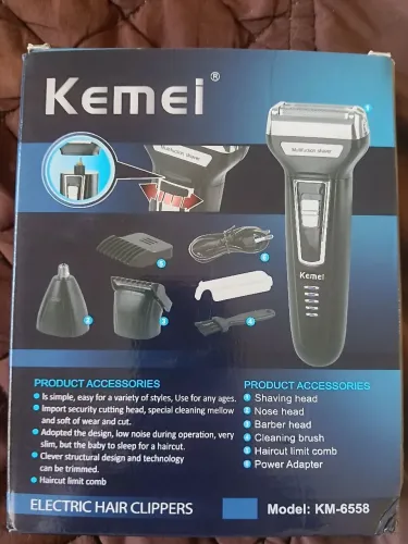 Máquina de barbear 3 in 1 Kemei