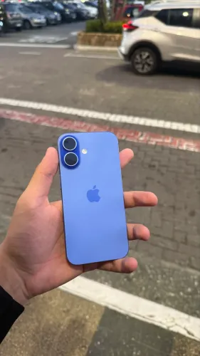 IPHONE 16 AZUL CLARO COM CAIXA NOVO 100% DE SAÚDE