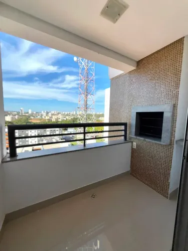 Alugo apto em Cuiabá - 62m² com 2 quartos, sendo uma suíte | Sacada com churrasqueira - Sa