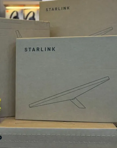 Antena Starlink Mini Nova Internet Via Satélite Alta Velocidade Portátil WI-FI 5