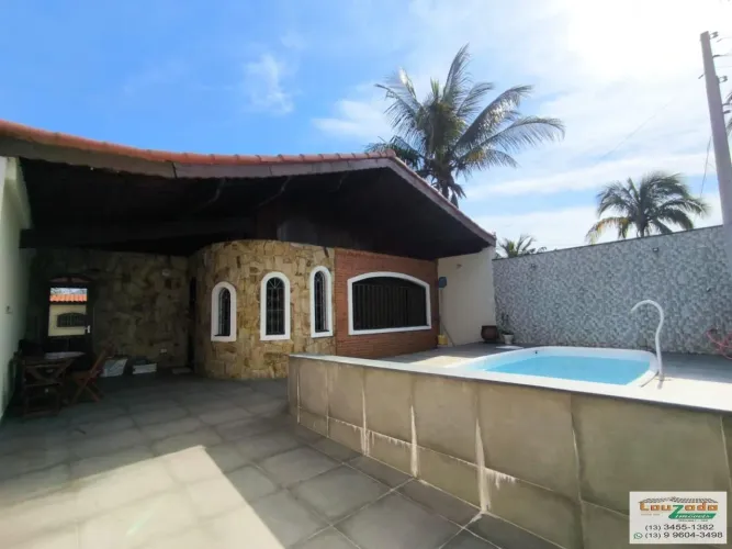 Casa para Locação em Peruíbe, Oasis, 3 dormitórios, 1 suíte, 1 banheiro, 3 vagas