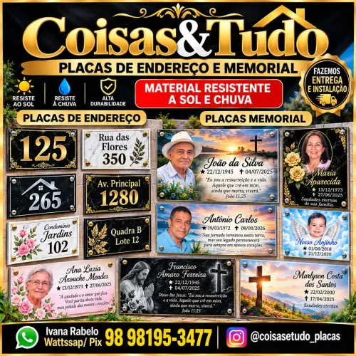 Placas dia de finados