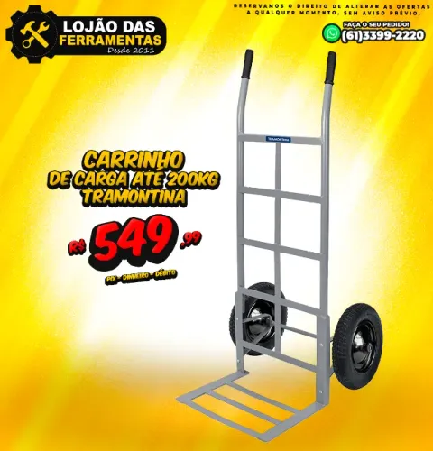 Carrinho de Carga Até 200kg Tramontina