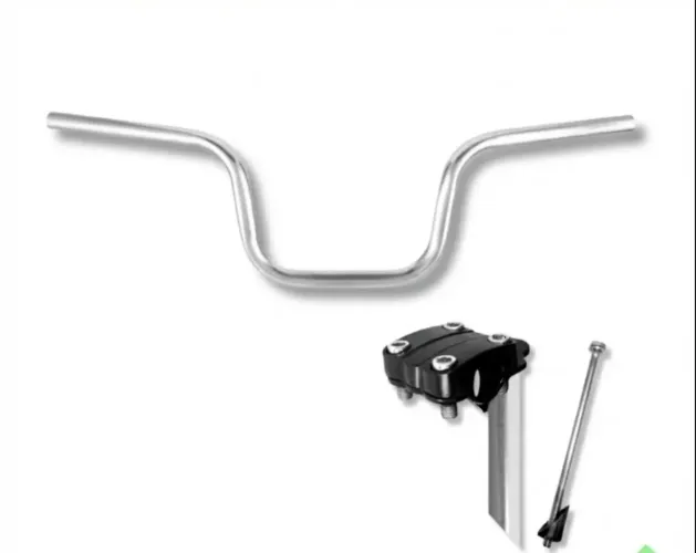 Kit Guidão Bike Alto Tipo Moto Cg Titan + Mesa Mesinha Suporte