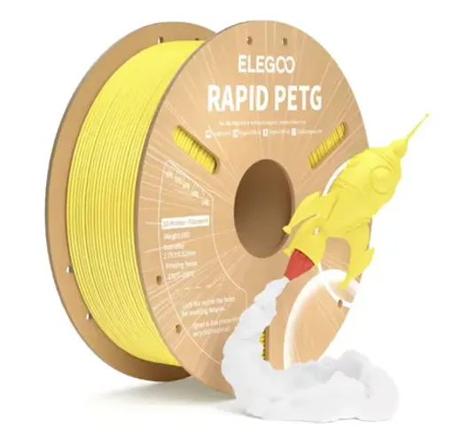 2kg ELEGOO Rapid PETG amarelo Filamento 1KG High Speed (novo) na embalagem a vacuo