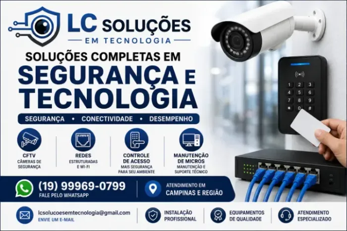 CFTV, Redes, Controle de Acesso e Manutenção de Computadores