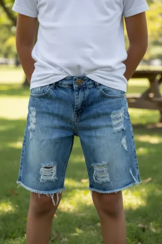 Bermuda Jeans infantil TAM 12