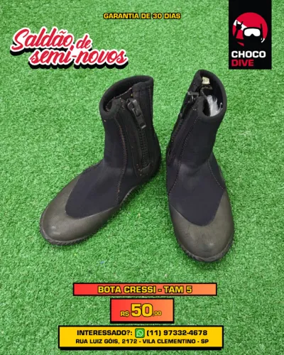 Bota de mergulho