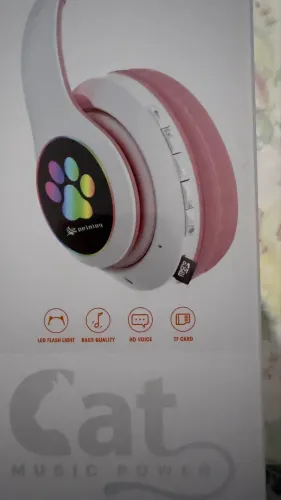Fone ouvido novo gatinho 