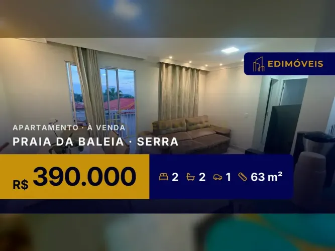 Seu novo lar: Apartamento 2 quartos na Praia da Baleia, agende sua visita!