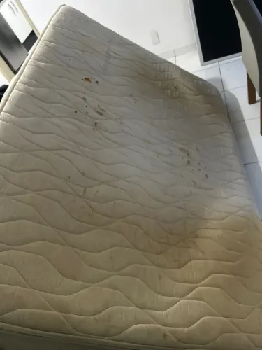 cama box usada + coxão usado 