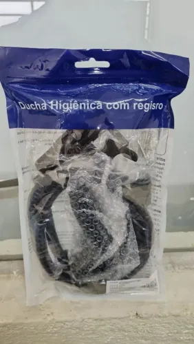 Ducha higienica Preta completa com registro