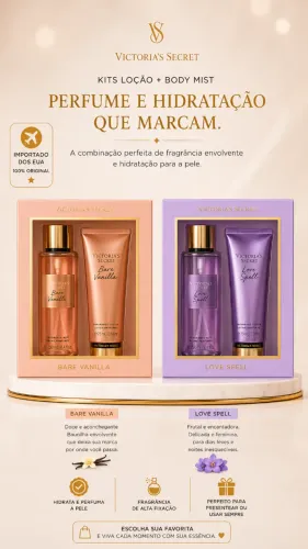 Kit Body Mist e Loção 75 mL Victoria's Secret Original