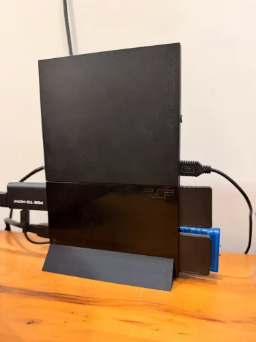PlayStation 2 Slim SCPH-90001 Desbloqueado Charcoal Black (CB)