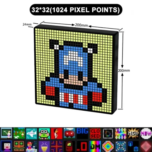 Painel Display Pixel 20X20CM