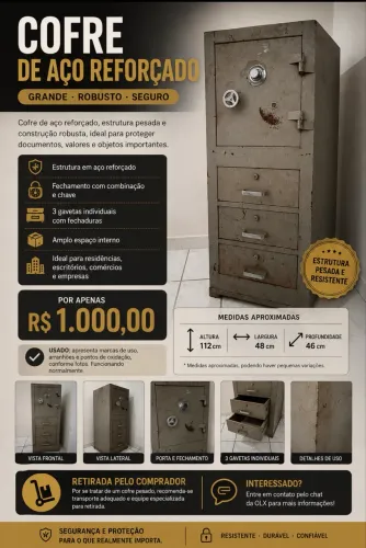 COFRE DE AÇO REFORÇADO