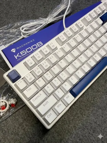 Teclado Mecânico Gamer Machenike K500B-B87 | RGB | ABNT2 | Switch Red Hot Swap, 80%
