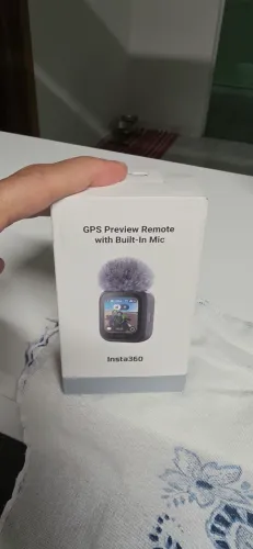 Controle Remoto Insta360 Gps Preview<br>Microfone X5 Preto