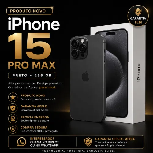 iPhone 15 pro Max novo