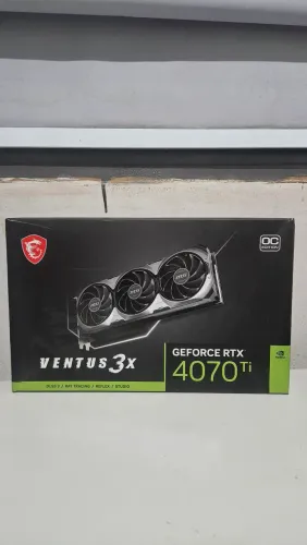 PLACA DE VÍDEO RTX 4070 TI MSI VENTUS X - COM LACRE ORIGINAL E CAIXA