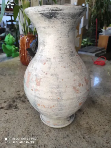 Vaso de cerâmica para decoração: