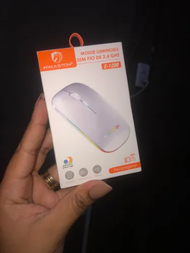 Mouse bluetooth recarregavel com wireless E-1200