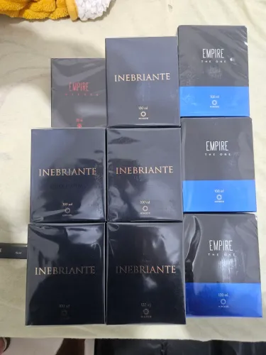 LOTE PERFUMES HINODE EMPIRE, INEBRIANTE, NOVOS LACRADOS ORIGINAIS 