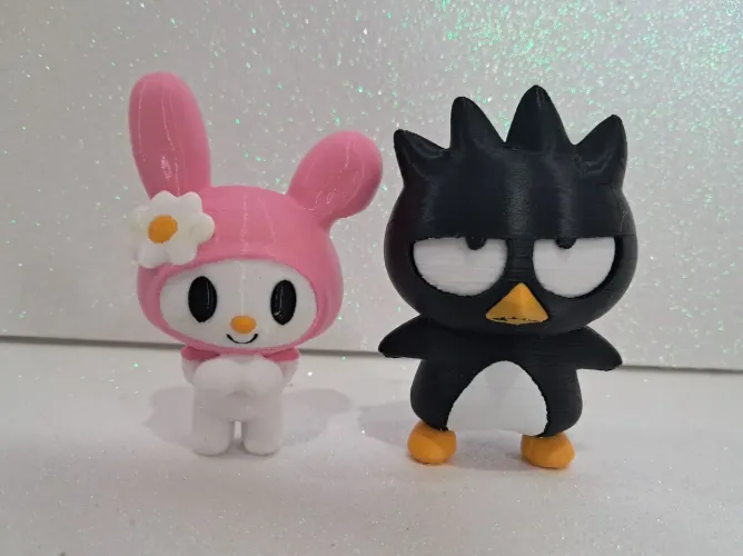 Kit Figure action My Melody e Badtz-Maru Hello kitty 3D