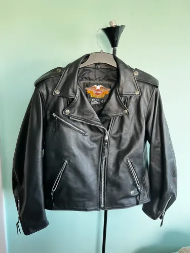 Jaqueta Harley-Davidson Original em Couro Legítimo | Feminina | Made in USA | Tam. W/L 