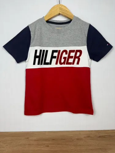 Camisa Tommy Bordada Infantil Original - 6/7 Anos