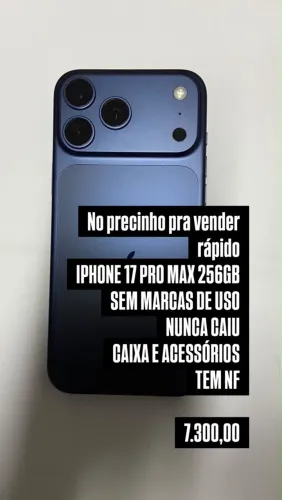 iPhone 17 Pro Max azul 256gb