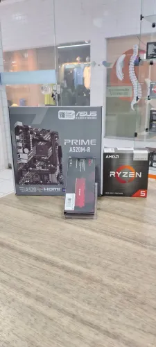 Kit Upgrade Amd Ryzen 5 5600GT +Asus Prime +8GB DDR4 - Loja fs Informática
