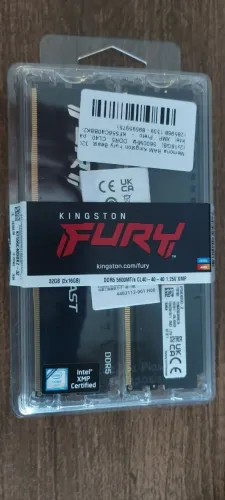 Memória RAM 32Gb (16gbx2) DDR5 Kingston Fury 5600 NOVAS Frete gratis e 10x sem juros