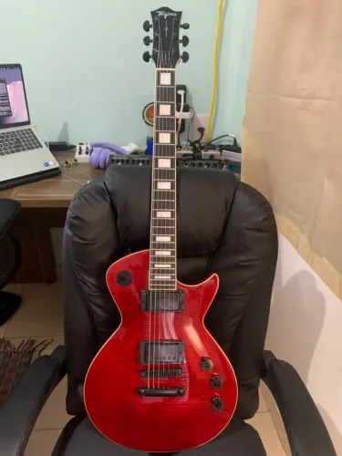 Guitarra Tagima Les Paul Almach Fl Trd Transparent Red