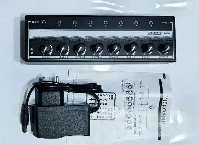 Amplificador de Fones PowerPlay 8 Saídas Retorno de Palco - Monitor retorno profissional