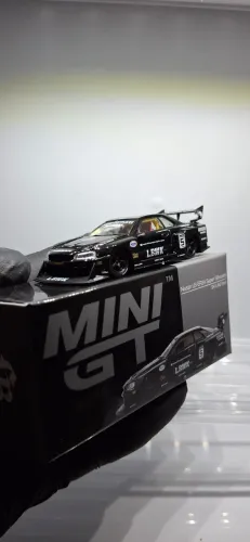 MINI GT - Nissan LB ER34 Super Silhouette - SKYLINE Black 844