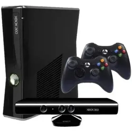 Xbox 360 + Kinect + 2 controles + jogos + 1 Tb de armazenamento
