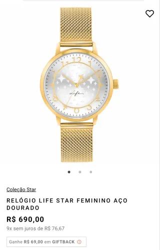 Relógio Vivara Life