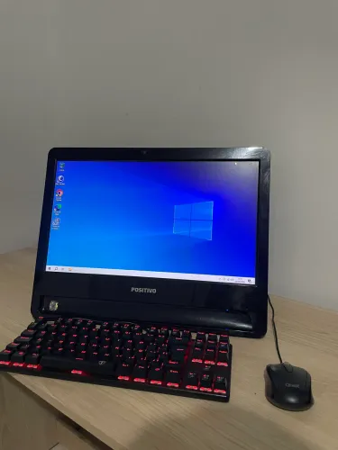 PC All in One Positivo + Teclado Mecânico T-Dagger + Mouse + Caixa de Som