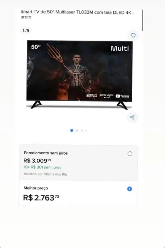 Tv Multilaser 50 smart 4k