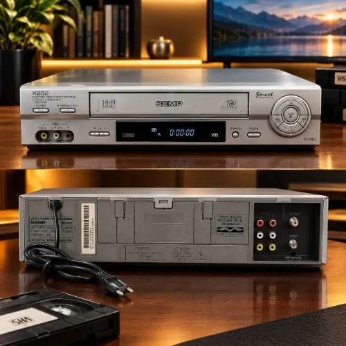 Videocassete SEMP VC-X802 Hi-Fi Stereo 7 Cabeças VHS - Excelente Estado