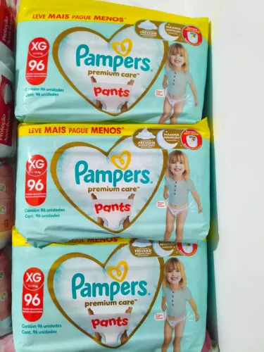 Fralda Pampers Premium Care XG