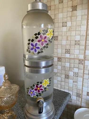 Filtro de água decorado 