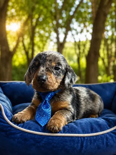 Um lindo e perfeitinho filhote de Daschound Alerquim macho 